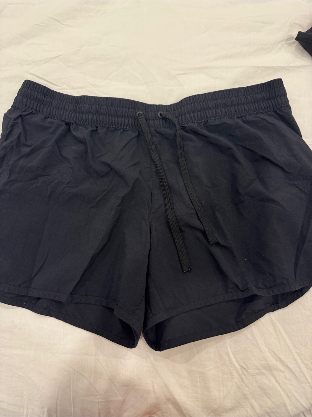 Black Elastic Waist Drawstring Shorts Columbia extra large
